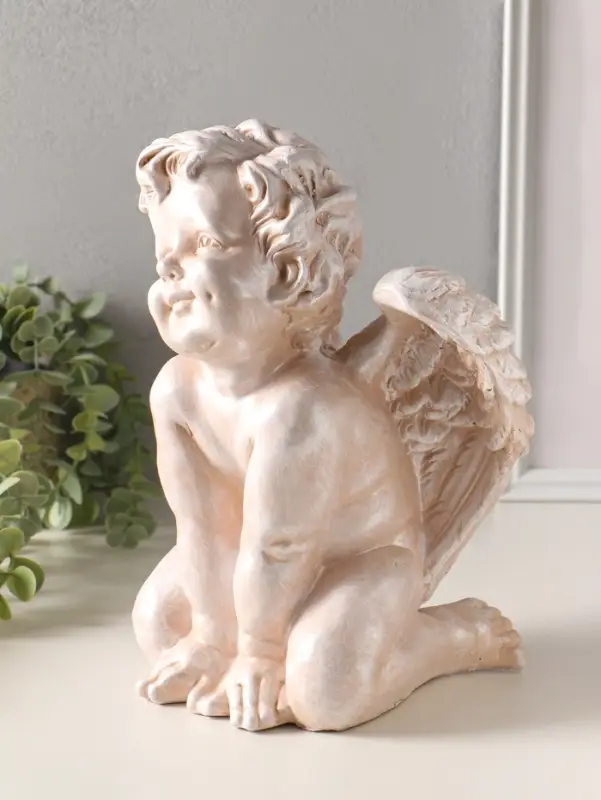 Фигура полистоун "Ангел улыбается" высота 29 см