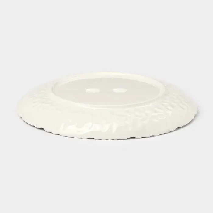 Тарелка десертная &laquo;Воздушность&raquo;, d=20.5 см, керамика, белая