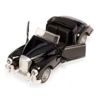 Машинка металлическая &laquo;Ретро&raquo;, 1:32, инерционная, открываются двери, цвет красный