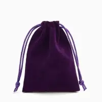 Набор бархатных подарочных мешочков 50шт. , 7*9см, цвет фиолетовый (9901892)