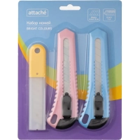 Набор ножей Attache 2 ножа 18 мм, 5 запас. лезвиями