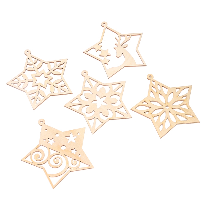 Заготовки для творчества на новый год «Звёздочки»