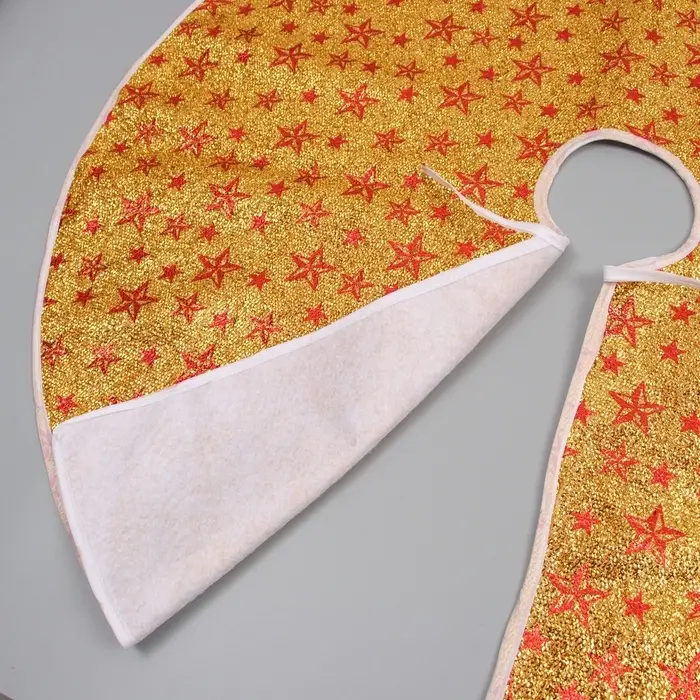 Коврик под ёлку &laquo;Сияние звёзд&raquo; d=86 см, золотистый