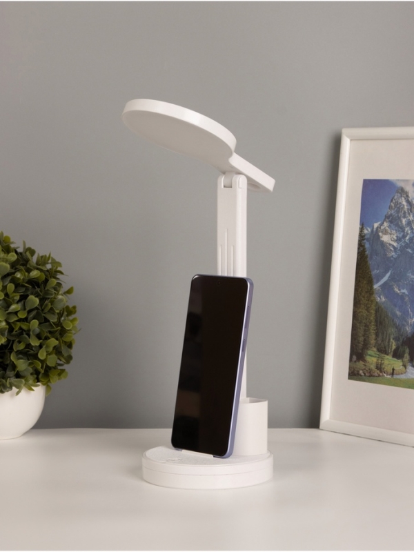 Светильник настольный «Ник» АКБ 800Ма USB Type-C 5Вт LED 3000-6000К сенсор 7х14х45см Светильник настольный «Ник» АКБ 800Ма USB Type-C 5Вт LED 3000-6000К сенсор 7х14х45см