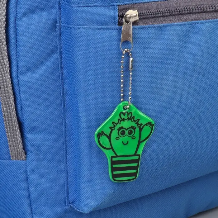 Светоотражающий элемент «Кактус», двусторонний, 6×4.6 см, зелёный Светоотражающий элемент «Кактус», двусторонний, 6×4.6 см, зелёный