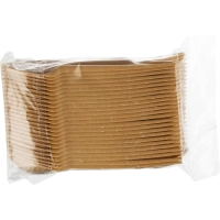 Ложка одноразовая 168мм,золотисто-охрист.до коричн;древесное волокно,50шт/у