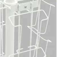 Буклетница настольная вращающаяся 20 ячеек А6, 30&times;30&times;80 см, белая