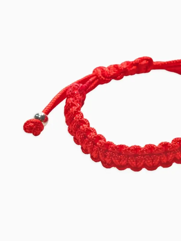 Браслет-оберег детский &laquo;Красная нить&raquo;, косичка, цвет красный в золоте