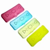 Пенал - футляр Calligrata &laquo;Школьный&raquo;, 80&times;205&times;38 мм, полупрозрачный. пластиковый, МИКС