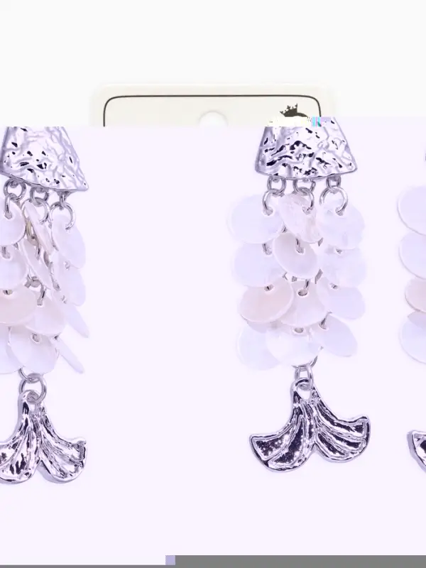 Серьги "Морской мир" рыбки, цветные в золоте