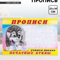 Раскраска-пропись &laquo;Учимся писать печатные буквы&raquo;