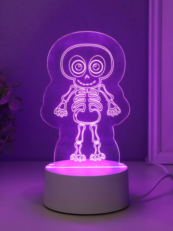 Светильник  Светильник "Скелетик" LED RGB от сети RISALUX 9,5х8,5х14,8 см