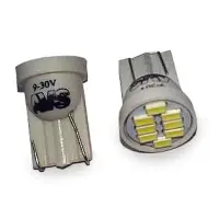 T099 T10/белый/ (W2.1x9.5d)8SMD 3014,блистер 2 шт.