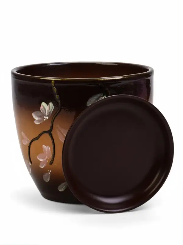 Горшок цветочный поддоном  2,5 л,  керамика, Миндаль (М) Горшок цветочный поддоном  2,5 л,  керамика, Миндаль (М)