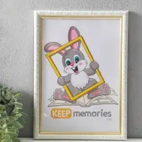 Фоторамка для фото 21&times;30 см Keep memories &laquo;Винтаж&raquo;, белый с золотом, (пластик)