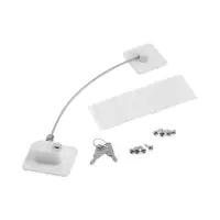 Замок блокиратор на окно ТУНДРА, самоклеющийся, с тросом 18 см