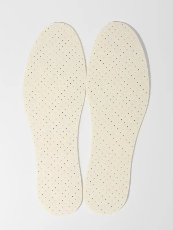 Стельки для обуви, универсальные, двухслойные, дышащие, р-р RU до 47 (р-р Пр-ля до 47), 29.5 см, пара, белые