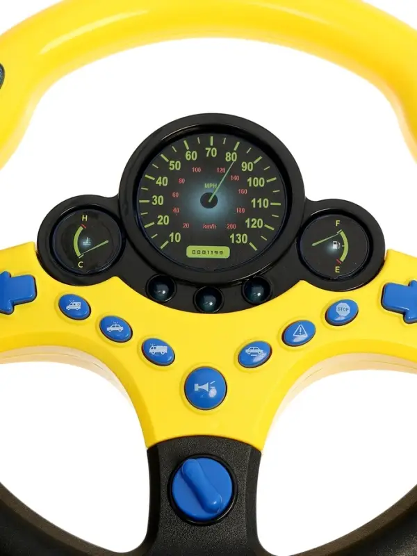 Руль музыкальный "Cупер водитель" с кронштейном, свет, звук