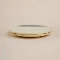 Тарелки SL Home &laquo;Волны Сардинии&raquo;, d=21.5 см, фарфор, набор 2 шт., бежевые