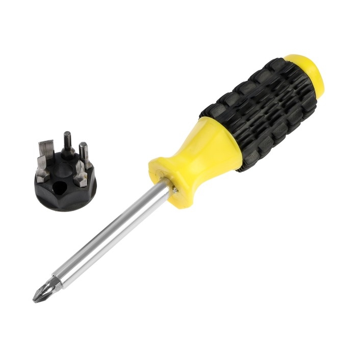 Отвертка с набором бит ТУНДРА, 7 предметов, 160 мм Отвертка с набором бит ТУНДРА, 7 предметов, 160 мм