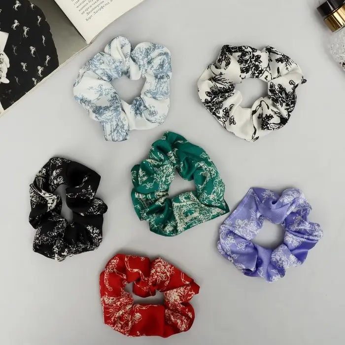 Резинка для волос "Орбита" цветник галант, 10 см, микс