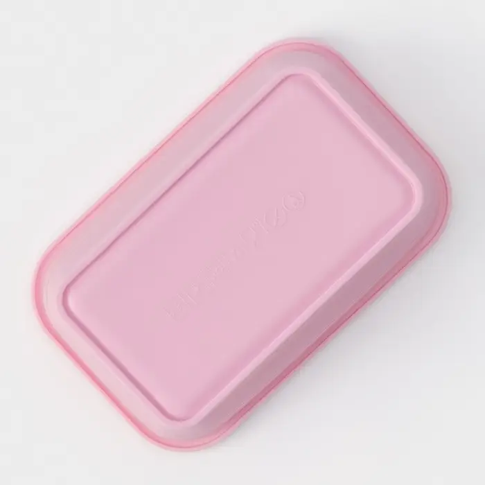 Контейнер складной с крышкой Доляна «Коста», 500 мл, 16×10×6 см, цвет розовый Контейнер складной с крышкой Доляна «Коста», 500 мл, 16×10×6 см, цвет розовый