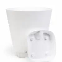 Кашпо с прикорневым поливом 8 л D-24см, H-25см белый "Гранд"