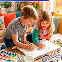 Альбом для рисования Calligrata &laquo;Смайлики&raquo; А4, 40 листов, на скрепке, плотность листов 100 г/м&sup2;, обложка из мелованного картона