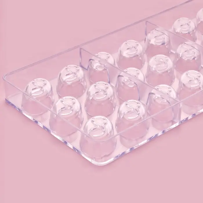 Форма для конфет и шоколада KONFINETTA &laquo;Бесконечность&raquo;, 27.5&times;17.5&times;2.5 см, 21 ячейка 3.5&times;2&times;1.2 см, пластик, прозрачная