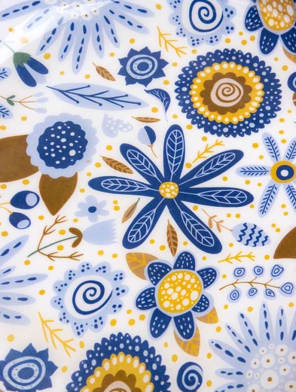 Блюдо Блюдо "Васильки" дерево манго 25,5х25,5х6 см