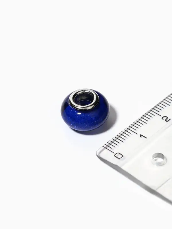 Бусины «Блестка», для творчества, синие Бусины «Блестка», для творчества, синие