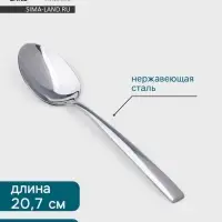 Столовая ложка Hanna Kn&ouml;vell Skagem, 20.7 см, толщина 5 мм, нержавеющая сталь, серебристая