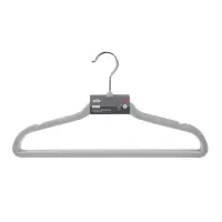 Вешалки для одежды тм VETTA, 4шт, 42см, с покрытием флок, цвет серый