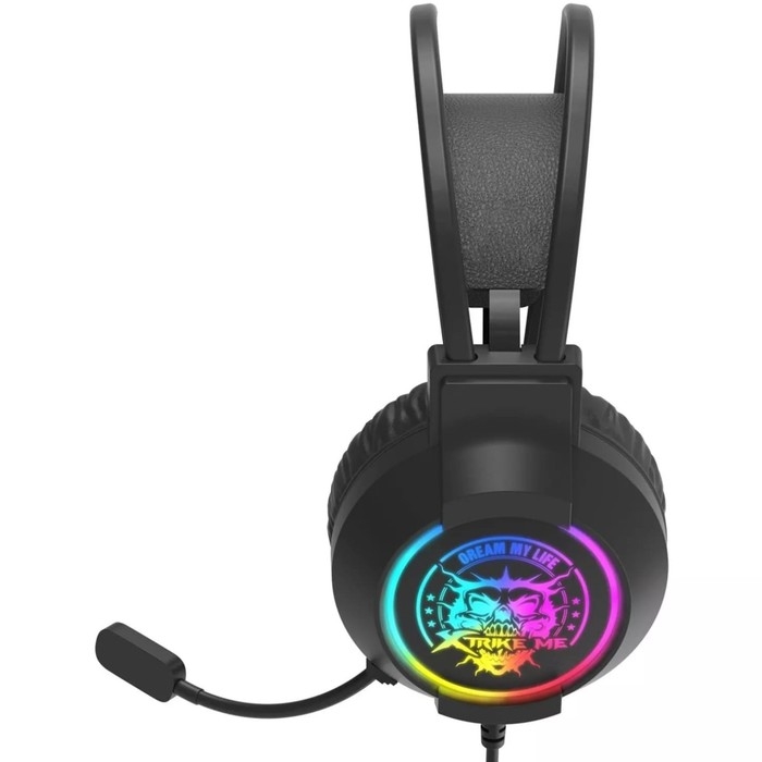 Наушники Xtrike Me GH-416, игровые, полноразмерные, подсветка, mic, USB, 2 м,чёрный Наушники Xtrike Me GH-416, игровые, полноразмерные, подсветка, mic, USB, 2 м,чёрный
