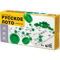 Настольная игра Лото русское с пласт. Бочонками, 52154