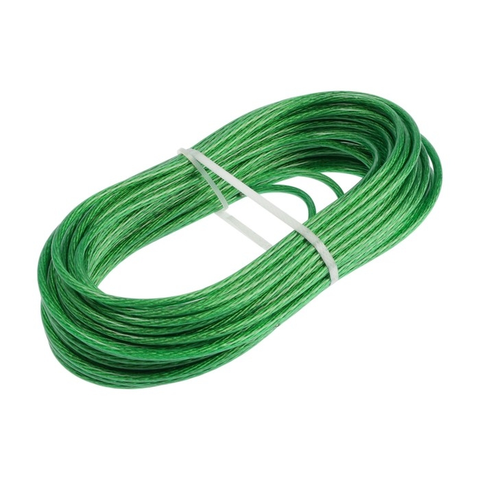 Трос металлополимерный 4,0 мм . 20 м Трос металлополимерный 4,0 мм . 20 м