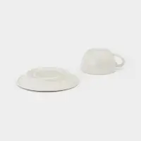 Чайная пара &laquo;Премиум&raquo;, 200 мл, фарфор, белая