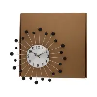 Часы настенные интерьерные &laquo;Лучики&raquo;, серия: Ажур, бесшумные, плавный ход, d=34 см, циферблат 12 см