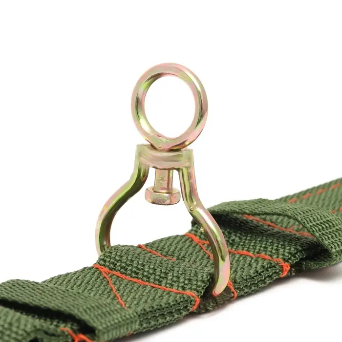 Ошейник, 80&times;4.9 см, ОШ 64-74 см, четырёхслойный, с вертлюгом, полиэстер, зелёный