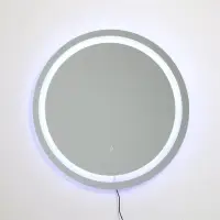 Зеркало интерьерное настенное, с подсветкой, с сенсорной кнопкой, 60&times;60 см