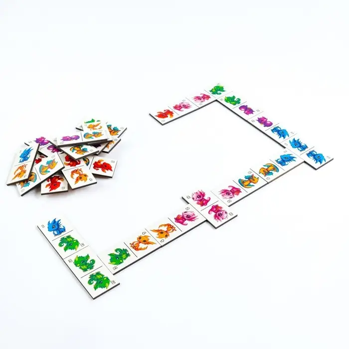 Домино «Дракончики», костяшка 6×3 см Домино «Дракончики», костяшка 6×3 см