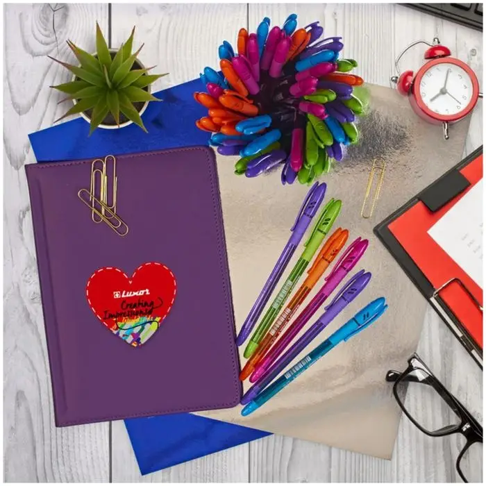 Ручка шариковая Luxor Spark ll, узел 0.7 мм, грип, корпус микс Ручка шариковая Luxor Spark ll, узел 0.7 мм, грип, корпус микс