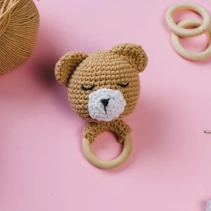 Набор колец для макраме, деревянные, d=1.8/3 см, 8 шт.
