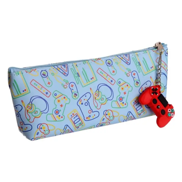 Пенал школьный на молнии &laquo;Джойстик&raquo;, с подвеской, МИКС