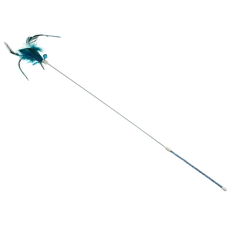 VETTA Игрушка-дразнилка для домашних животных, пластмасса, перья, 60,5 см