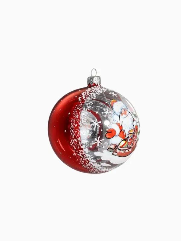 Ёлочный шар &laquo;Морозко&raquo; d=9.5 см, МИКС