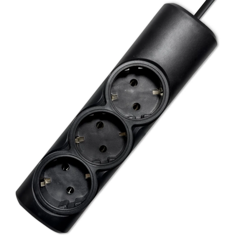 Удлинитель PROGIX PG324 3р/3м/3,5кВт/16А заземление, черный, КГ-ХЛ 3х1.5