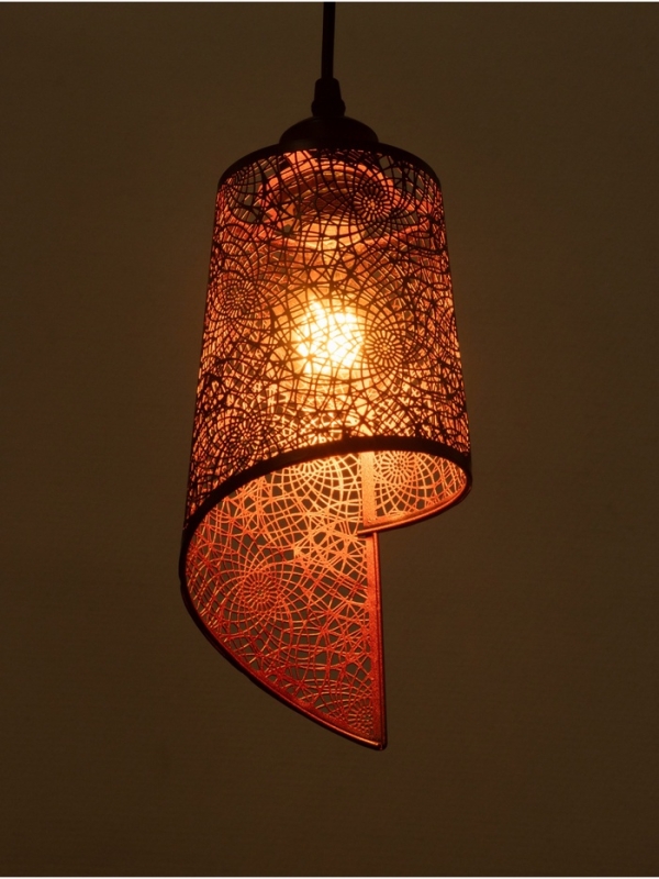 Светильник Светильник "Манчестер" (Вышивка) 1х40Вт Е27 черный 12,5х12,5х24+100см