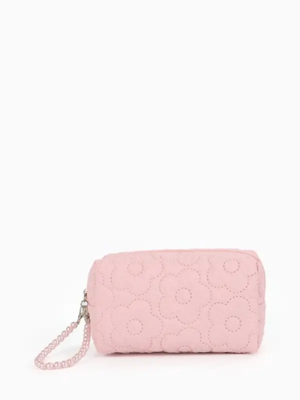 Косметичка дор Цветок 17*6*9, отд на молнии, розовый