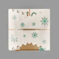 Складная коробка под один капкейк &laquo;Новый год: Снежные шары&raquo;, 9&times;9&times;11 см